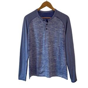 Lululemon Mens Metal Vent Tech Long Sleeve Henley Shirt M Performance Activewear